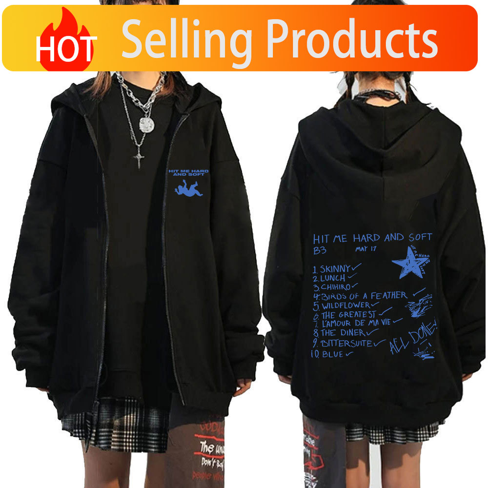 Mens Fashion Zip Up Hoodies - Felpe con cappuccio con cerniera Hit