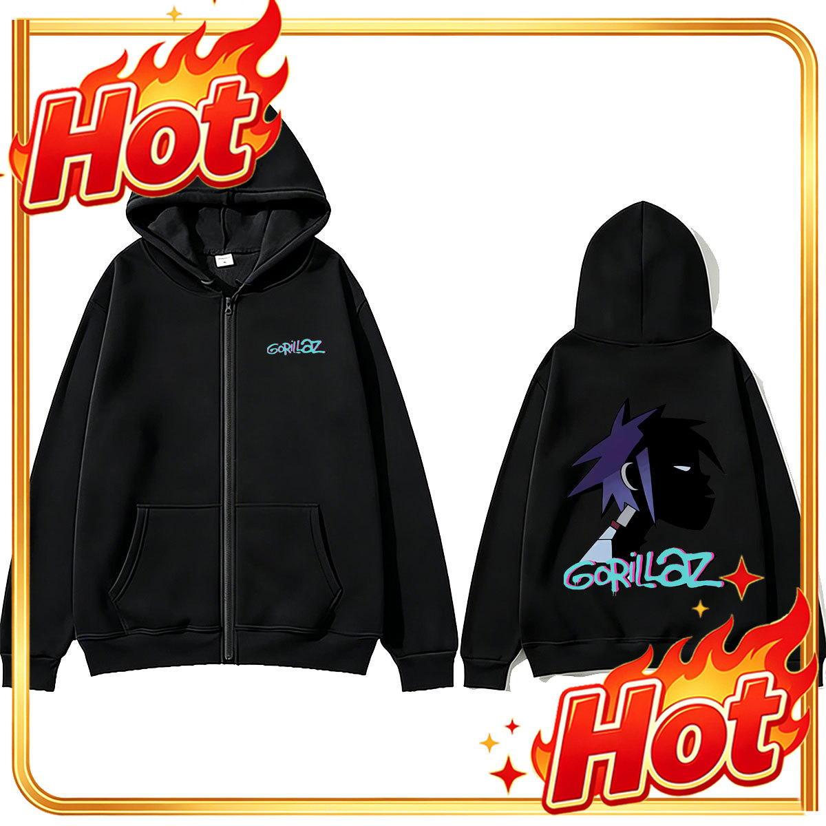 Felpa con cappuccio e cerniera - Mens Fashion Zip Up Hoodies recensione e prezzo