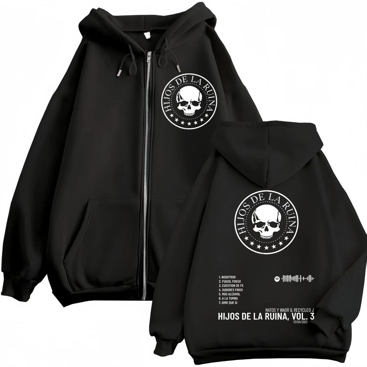 Felpa con cappuccio e zip Rap  - Mens Fashion Zip Up Hoodies recensione e prezzo