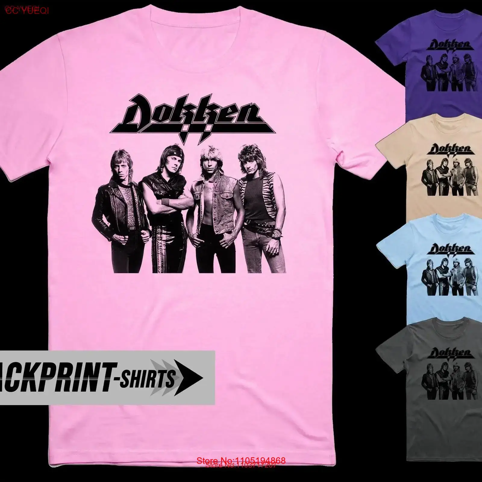 Dokken T Shirt in cotone da uo - Poster Men Fashion recensione e prezzo
